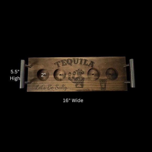 Bourbon Flight Board Flights Bourbon Pine Wood Serving Trays Tasting Boards - Picture 7 of 8